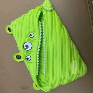 Neon Green zipper bag